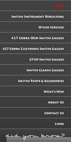 Instrument Rebuilding & New Instruments for Classic British Sports Cars