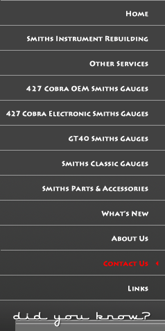 Instrument Rebuilding & New Instruments for Classic British Sports Cars