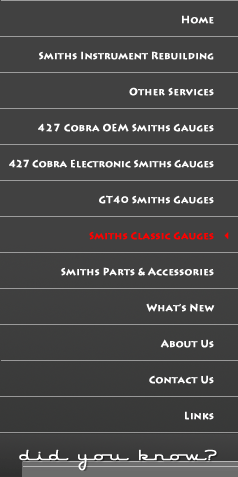 Instrument Rebuilding & New Instruments for Classic British Sports Cars