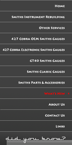Instrument Rebuilding & New Instruments for Classic British Sports Cars