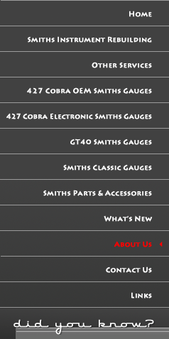 Instrument Rebuilding & New Instruments for Classic British Sports Cars